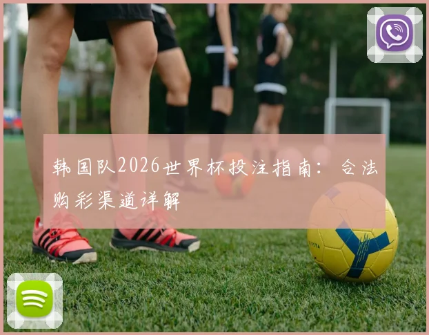 韩国队2026世界杯投注指南：合法购彩渠道详解